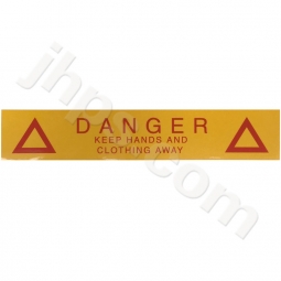 Danger Sticker for Timing Belt Shroud