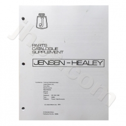 Jensen Healey Parts Catalogue Supplement